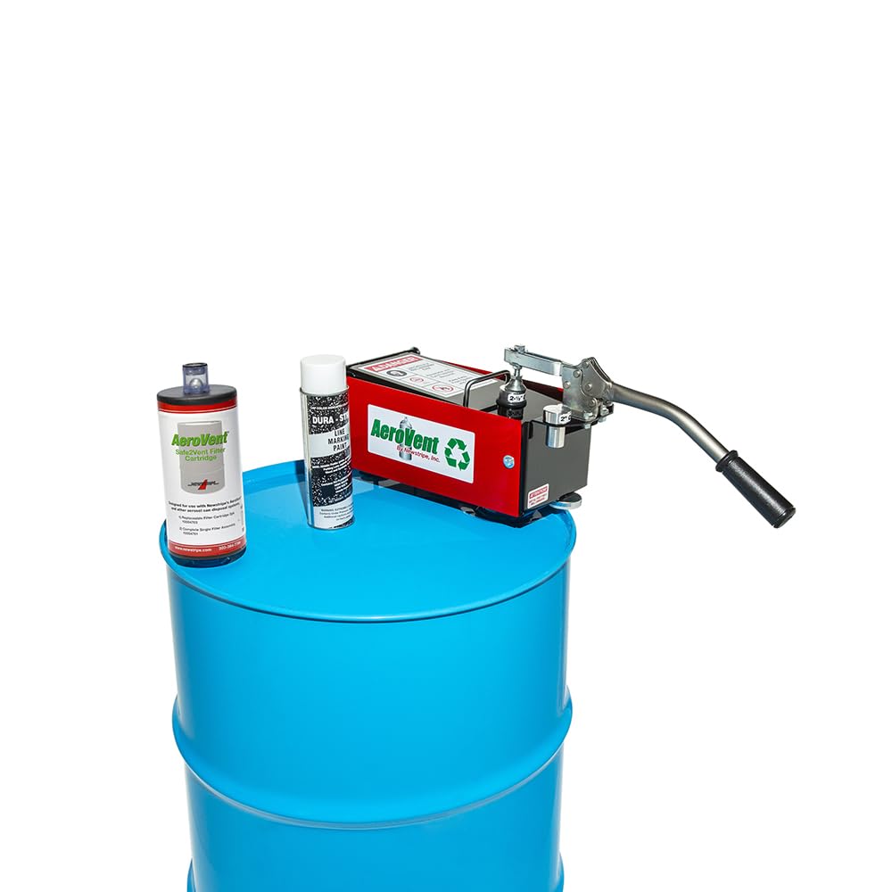 Newstripe Single Can Disposal System by Aerovent – 30"L x 8"W x 11"H, All Welded Steel W/Non-Sparking Components, Green, Model 10004840