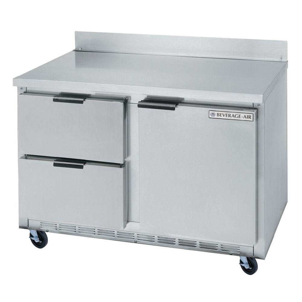 Beverage-Air 60" Stainless Steel 2-Drawer Worktop Refrigerator by Beverage Air – Stainless Steel, Model WTRD60A-2