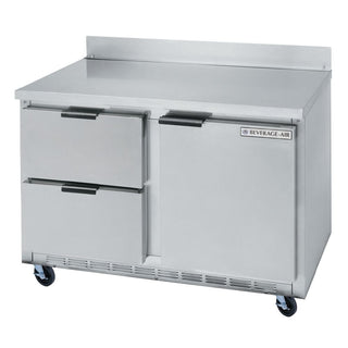 Beverage-Air 60" Stainless Steel 2-Drawer Worktop Refrigerator by Beverage Air – Stainless Steel, Model WTRD60A-2