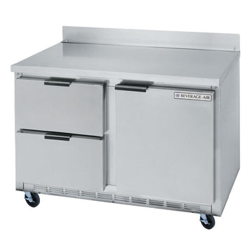 Beverage-Air 60" Stainless Steel 2-Drawer Worktop Refrigerator by Beverage Air – Stainless Steel, Model WTRD60A-2