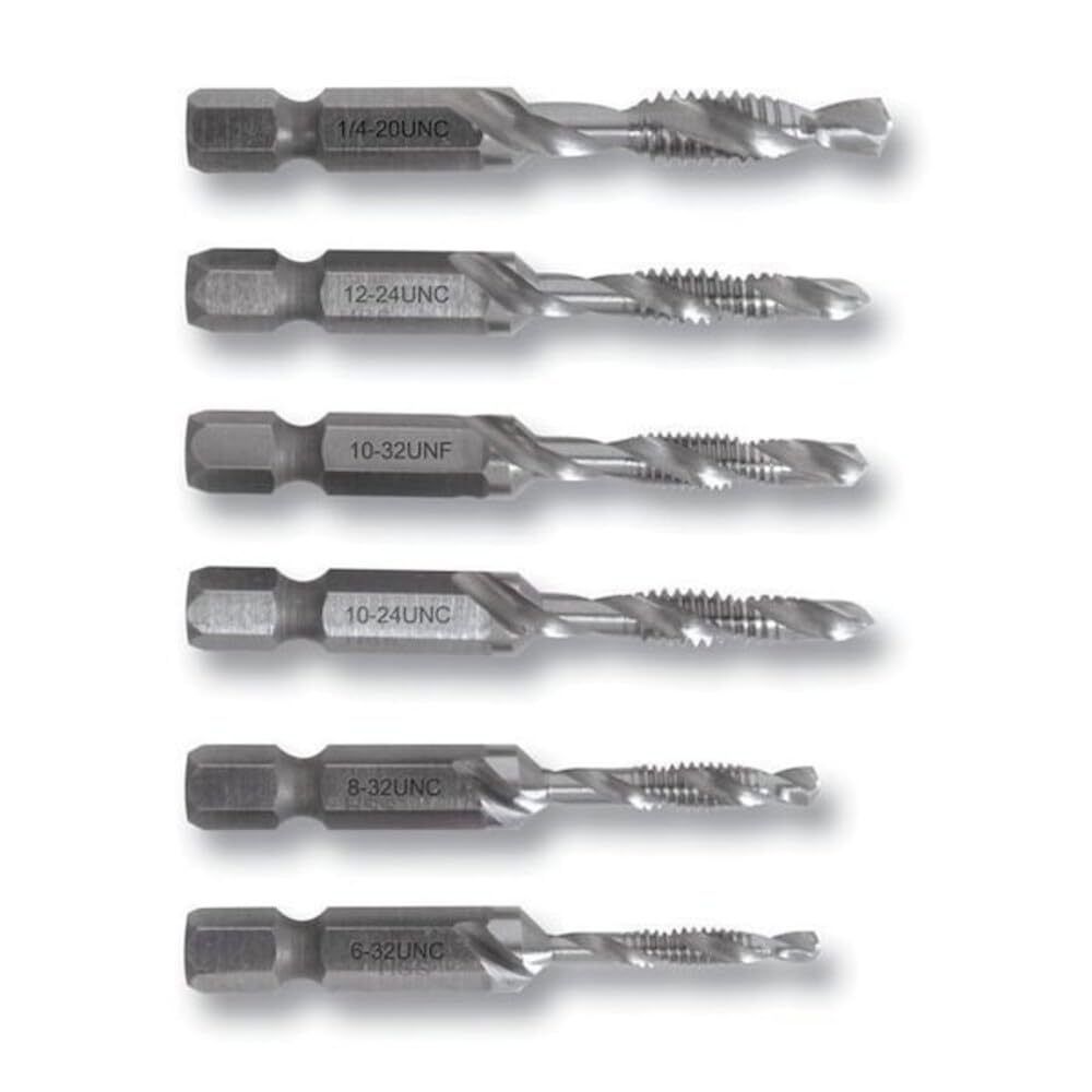 Drill/Tap/Countersink Bit by Greenlee – 10-32, High Speed Steel (HSS), No Color, Model DTAP10-32