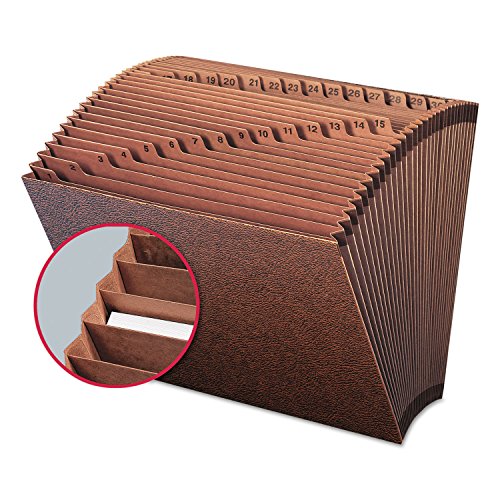 SMEAD Letter / Daily 1-31 Index, Letter Size / Leather-like File Jackets & File Pockets