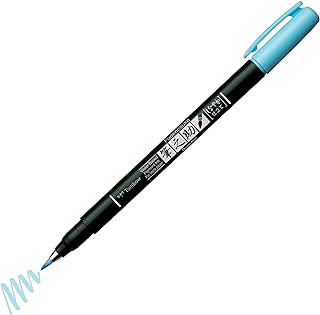Tombow Brush Pen Fudenosuke pastel for black paper, light blue
