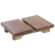 Wood Pallet Display Riser Rectangular - 12" L x 8" W x 2 1/2" H by HUBERT – Wood, Natural, Model 84786