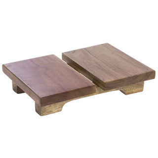 Wood Pallet Display Riser Rectangular - 12" L x 8" W x 2 1/2" H by HUBERT – Wood, Natural, Model 84786