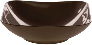 HUBERT Brown Serving Bowl Melamine Bowl 7 1/4" Square