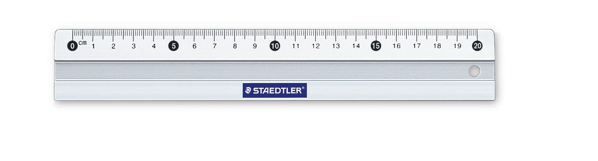 Mars Aluminium Ruler by STAEDTLER – Pack of 1, Aluminum, Silver, Model 563 20