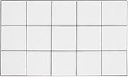HUBERT Hot Food Bar Tile Tray Full Size White Stainless Steel - 21" L x 12 3/4 W