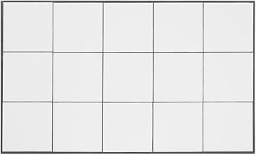 HUBERT Hot Food Bar Tile Tray Full Size White Stainless Steel - 21" L x 12 3/4 W