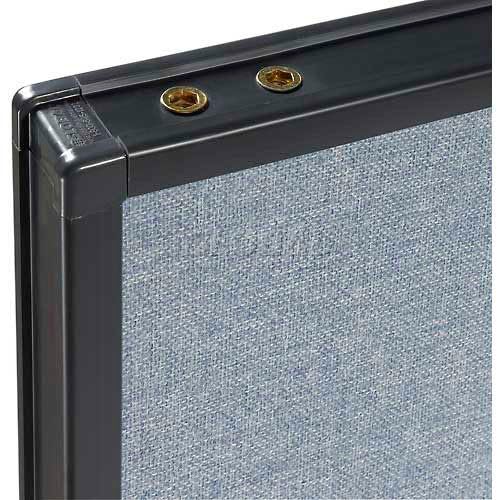 Freestanding Office Partition Panel by Global Industrial – Alloy Steel, Blue, Model 238636FBL