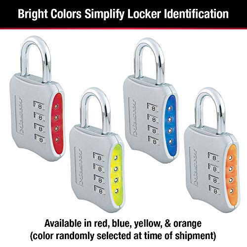 Master Lock Resettable Combination / 1 Pack / Gold Combination Padlocks
