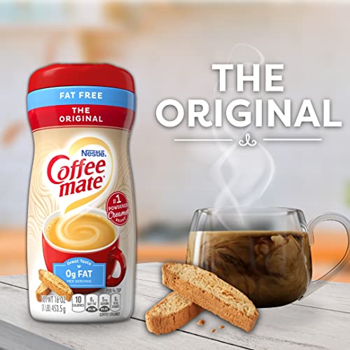 Coffee Mate Fat Free Original / 16 Ounce (Pack of 1) / Beige Coffee Creamers