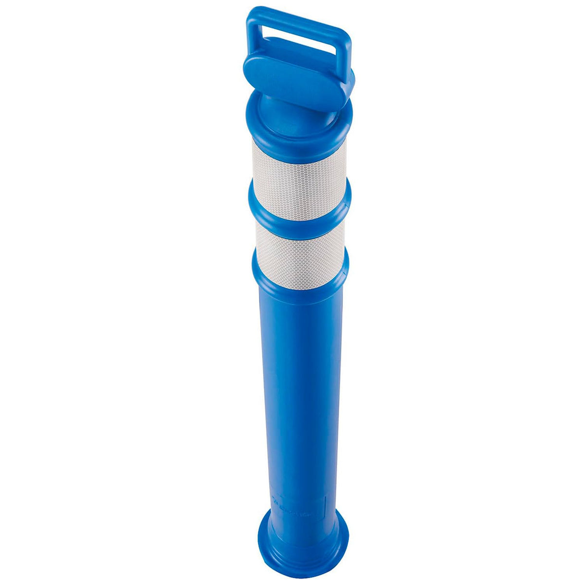 Portable Delineator Post w/ 3" Reflective Bands by Global Industrial – Polyethylene, Blue, Model RD10-R6P-Blue