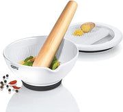 GEFU Porcelain Mortar with Grater Suri