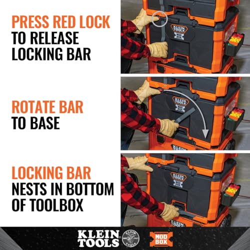 KLEIN TOOLS Single Drawer / Orange / 50.0 pounds Tool Boxes