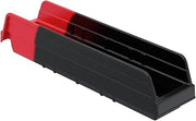 Akro-Mils 36448 Indicator Inventory Control Double Hopper Plastic Kanban Shelf Bin, 17-7/8-Inch x 4-1/4-Inch x 4-Inch, Black/Red, (12-Pack)