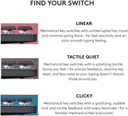 MX Mechanical Mini Wireless Illuminated Keyboard Linear Switches (RENEWED) by Logitech – Compact, Information Not Available, Graphite, Model 920-010551