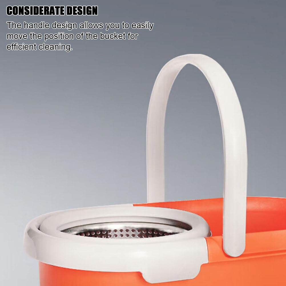 This Spin Mop Bucket System with Detachable Splash Guard Spin Basket by Generic – One Color, Model ZDZ-WY-Q-S-LYH-455_1