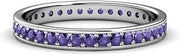 Iolite Channel Prong Set Eternity Band 0.45ctw-0.51ctw 14K Gold