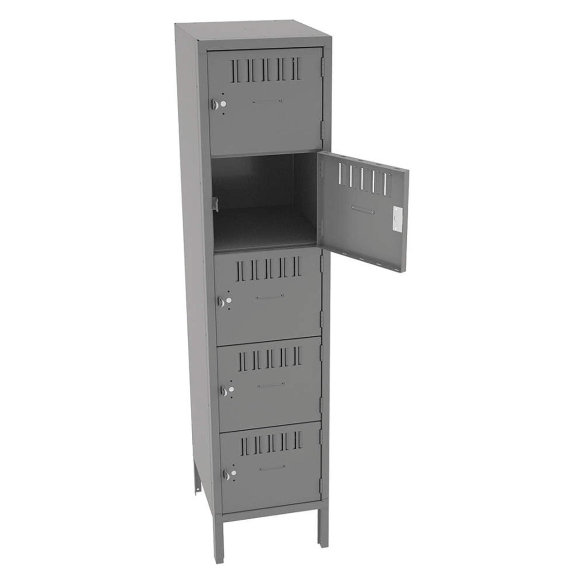 Box Locker by Tennsco – Alloy Steel, Grey, Model BS5-151812-1MG
