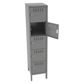 Box Locker by Tennsco – Alloy Steel, Grey, Model BS5-151812-1MG