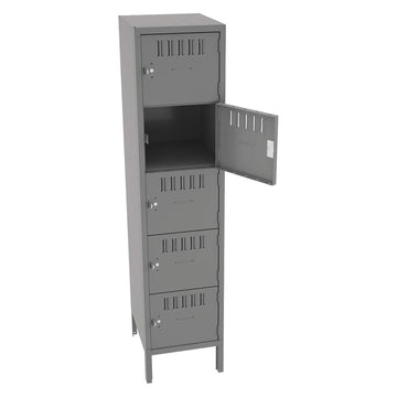 Box Locker by Tennsco – Alloy Steel, Grey, Model BS5-151812-1MG