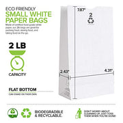 Stock Your Home 2 lb / 250 Count / White / 2.0 pounds Food Storage Bags