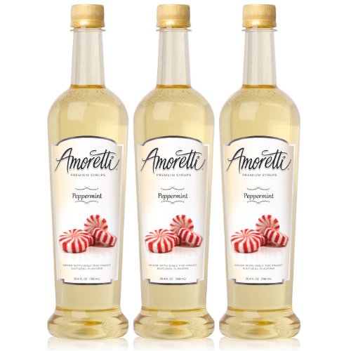 Amoretti Peppermint / 25.4 Fl Oz (Pack of 3) / 1 Syrups