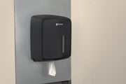 Timeless Centerpull Roll Towel Dispenser by San Jamar – Plastic, White, Model T600WH