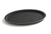 Oval Serving Tray by Hendi – 325x530 mm, Glasfaser, Schwarz, Model 508718