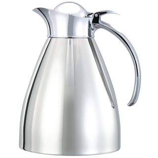 Carafe, 1 Liter Capacity, Polished Finish (Case of 6) by Service Ideas – 33.8 Ounces, 1.0 liters, Stainless Steel, Pack of 6, Model 982C10