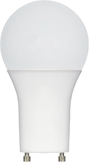 Satco 11.5 Watt, A19 LED Light Bulb, 3000K, Warm White, 1100 Lumens, 90 CRI, Frost Finish, GU24 Base, 220 Degree Beam, Dimmable, Damp, Enclosed Fixture Rated, 120V, CEC, Replacement Bulb (24 Pack)
