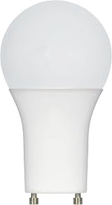 Satco 11.5 Watt, A19 LED Light Bulb, 3000K, Warm White, 1100 Lumens, 90 CRI, Frost Finish, GU24 Base, 220 Degree Beam, Dimmable, Damp, Enclosed Fixture Rated, 120V, CEC, Replacement Bulb (2 Pack)