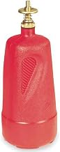 Justrite Dispenser Bottle - 4" Dia.X10-1/2"H - 1- Quart Capacity - Red