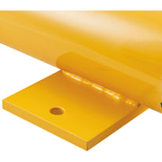 Floor Stop Bollard w/Removable Caps by Global Industrial – Steel, Yellow, Model WB238814
