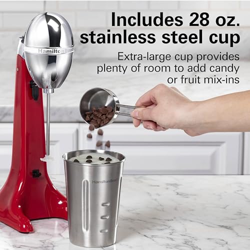 Hamilton Beach Red / Extra-Large 28 oz. / 1 Commercial Drink Mixers