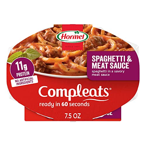 Hormel Compleats Spaghetti with Meat Sauce / 7.5 Ounce (Pack of 7) / Spaghetti & Meat Sauce Meat Dishes