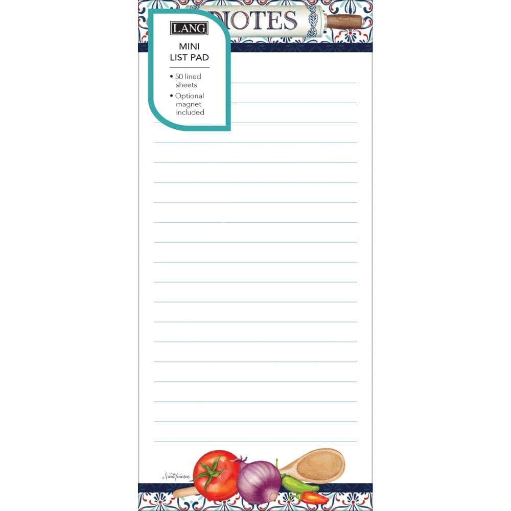 Love to Cook Mini List Pad by Lang – Paper, Multi, Model 4005219