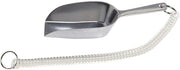 HUBERT 6 oz Aluminum Flat Bottom Scoop with Tether