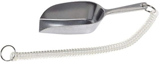 HUBERT 6 oz Aluminum Flat Bottom Scoop with Tether