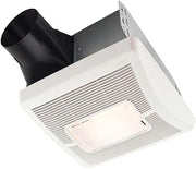 Broan-NuTone A70L Ventilation Fan with Light and Roomside Installation, 70 CFM, 2.0 Sones White Painted Enamel