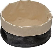 PADERNO World Cuisine 42875B20 Round Canvas Bread Basket, Black