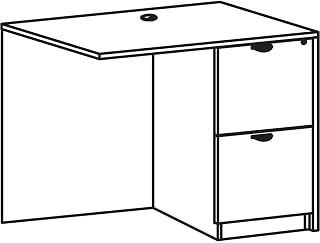 Lorell Prominence 2.0 Gray Elm Laminate Desk Unit