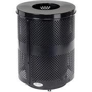 Global Industrial Black / Industrial / 36.0 gallons Outdoor Trash Cans