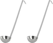American Metalcraft L215 LADLE, Stainless Steel, Two-Piece, 1.5 OZ Capacity, 7" L Handle (Pack of 2)