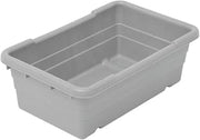 HUBERT Grey Stack N Nest Tote - 25" L x 16" W x 8 1/2" D