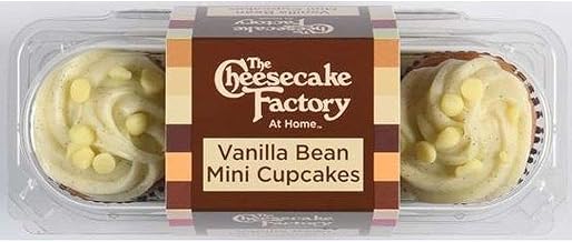 Cheesecake Factory At Home Vanilla Bean Mini Cupcake - 3 per pack - 12 packs per case.