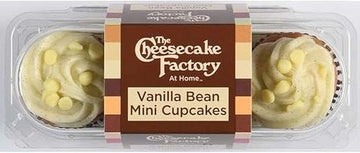 Cheesecake Factory At Home Vanilla Bean Mini Cupcake - 3 per pack - 12 packs per case.
