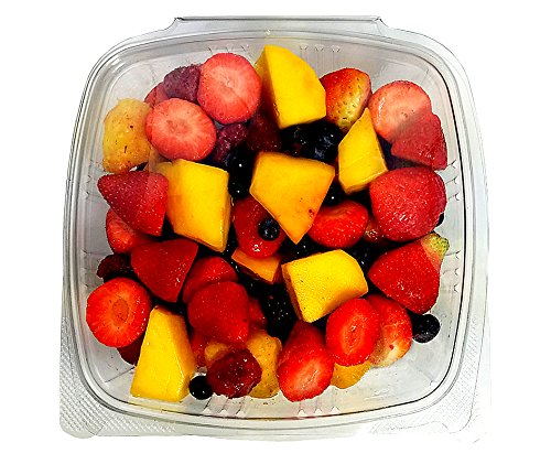 48 oz. (3/4 Gallon-Size) RPET Clear Plastic Hinged Lid Deli Meal Prep Fruit Salad Display Food Storage Containers | 200/Case by Koda Cup – 48 oz., 48.0 ounces, Plastic, Clear