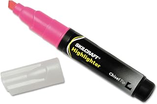 AbilityOne 7520004607598 - Large Fluorescent Highlighter - Pink Ink - 12 units